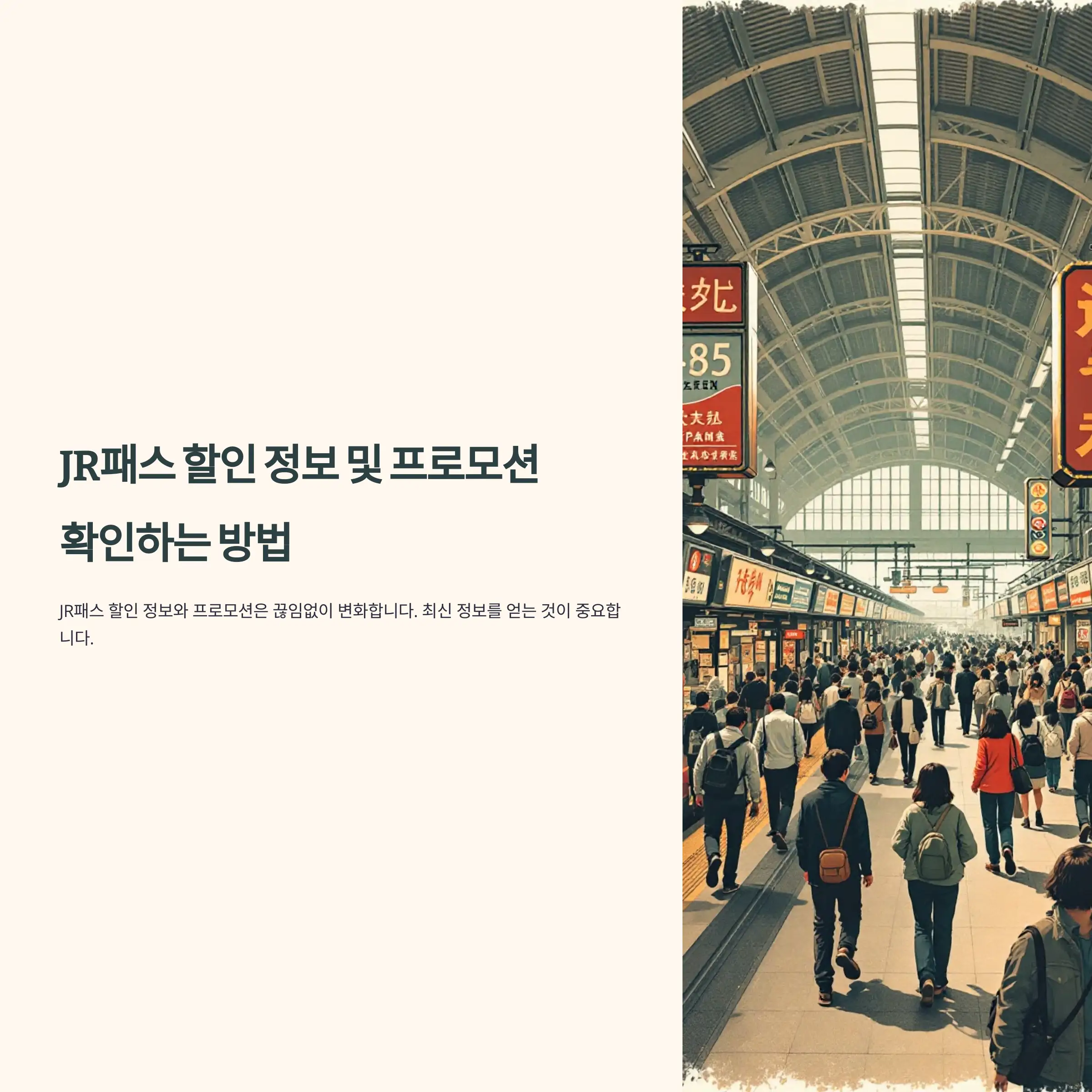 JR패스 할인 정보