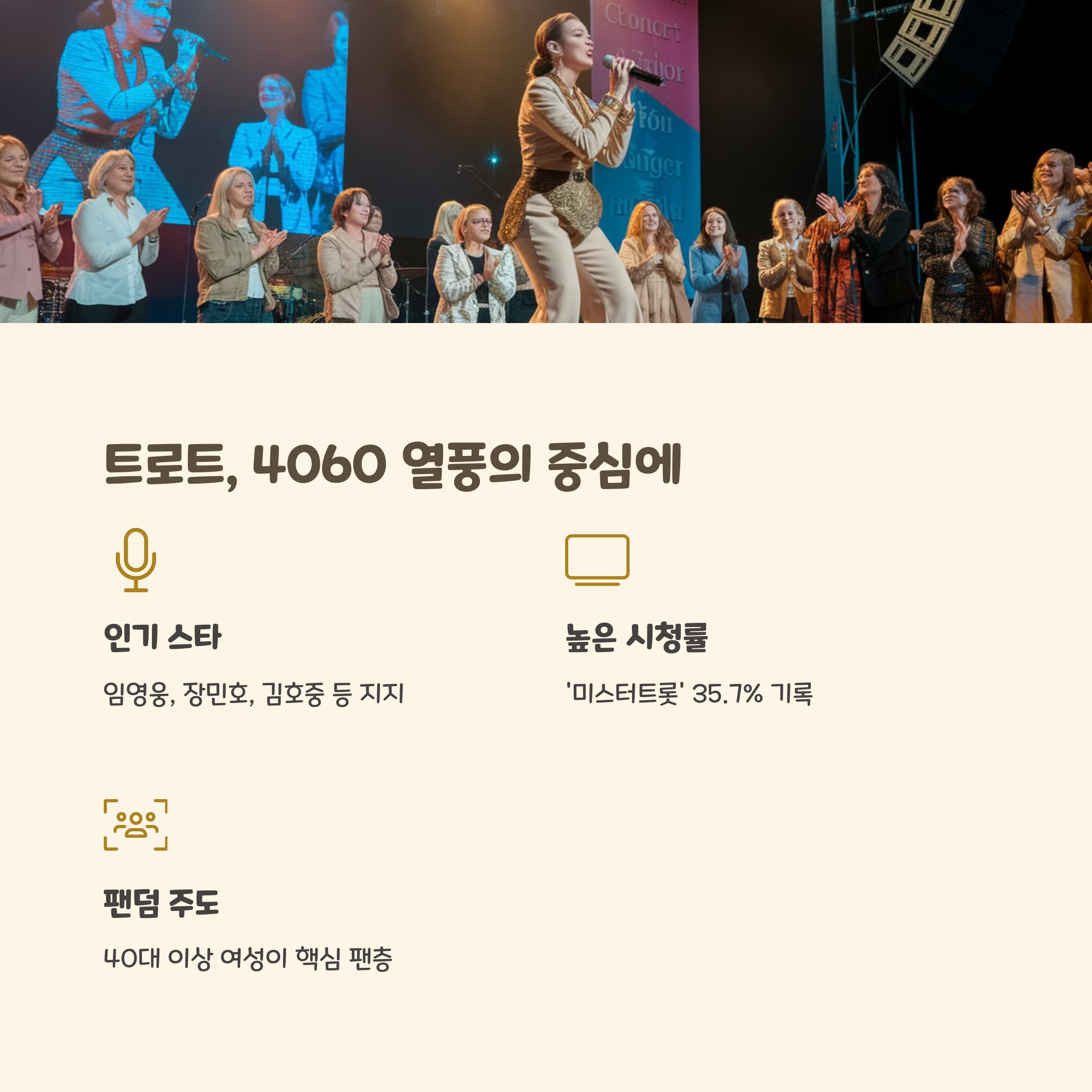 4060 여성팬덤 문화