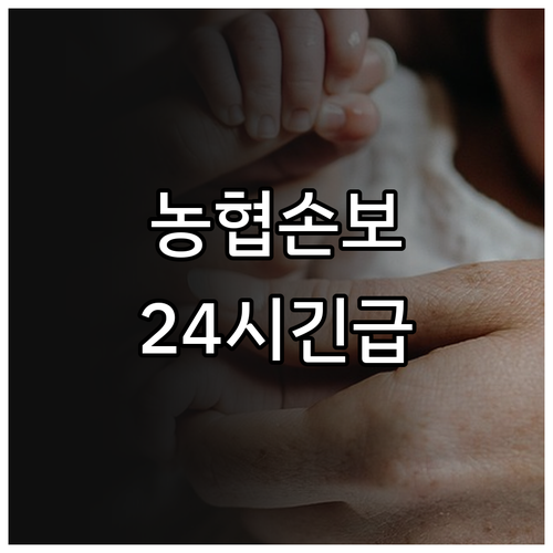 NH농협손해보험 고객센터 번호 및 긴..