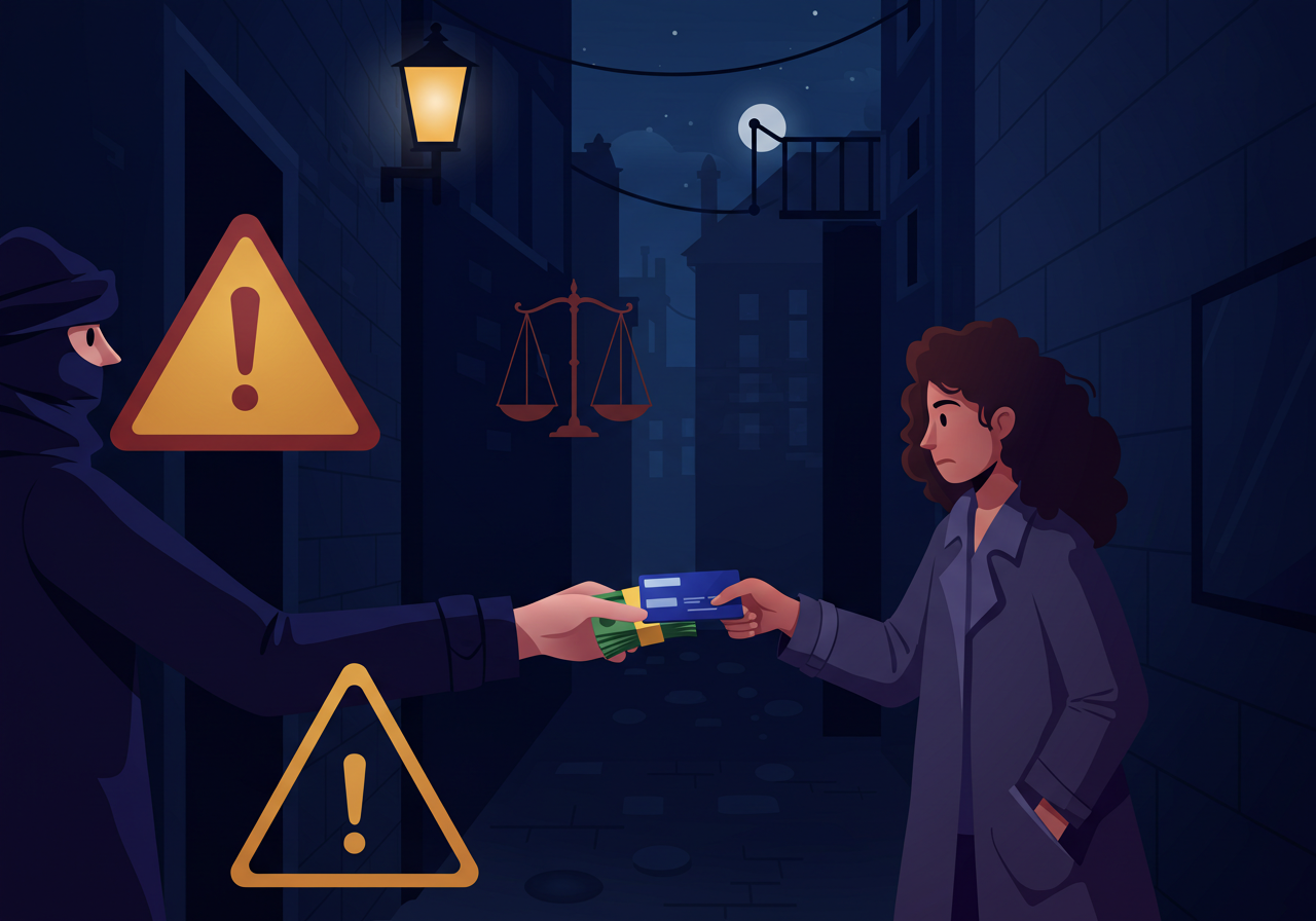 신용카드로 현금을 빼내는 카드깡 거래의 불법성 안내 썸네일