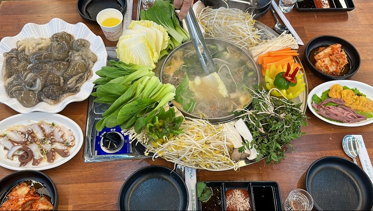 키조개-삼합-샤브샤브