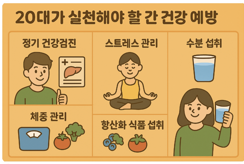 20대가 챙겨야 할 간 건강 습관