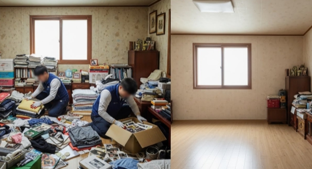 김해 고독사청소 후 정리