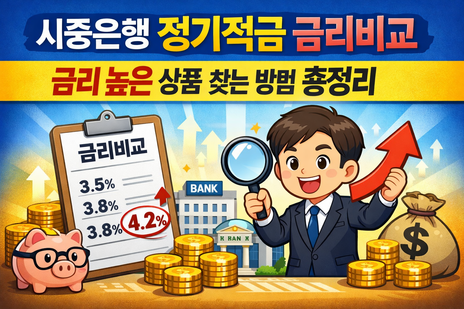 시중은행 정기적금 금리비교