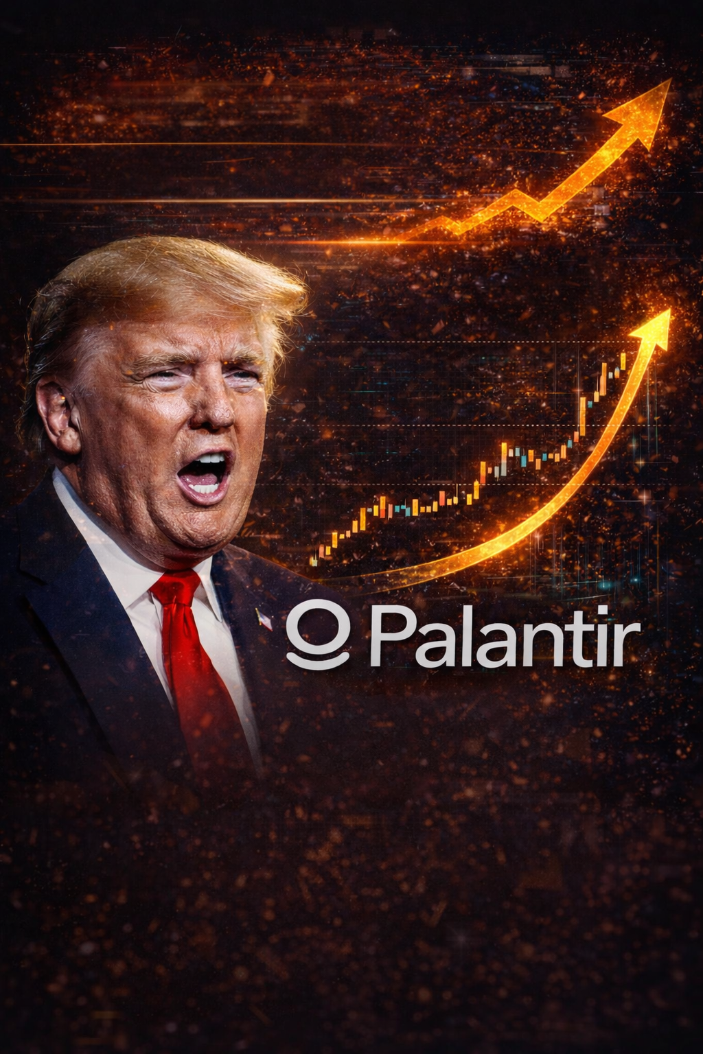 트럼프 발언과 팔란티어 주가 상승 이미지