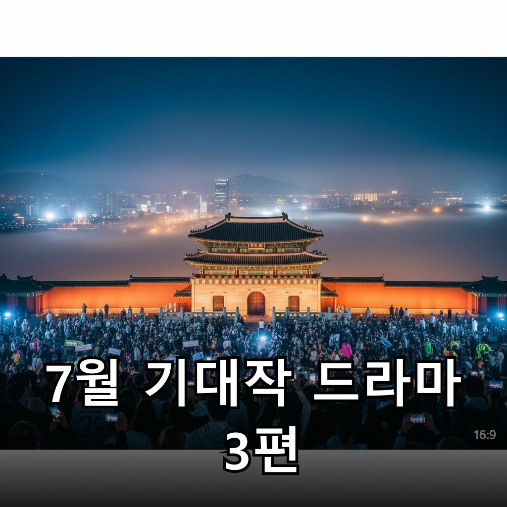 밤하늘 아래 고풍스러운 궁궐과 그 주변을 감싸는 안개