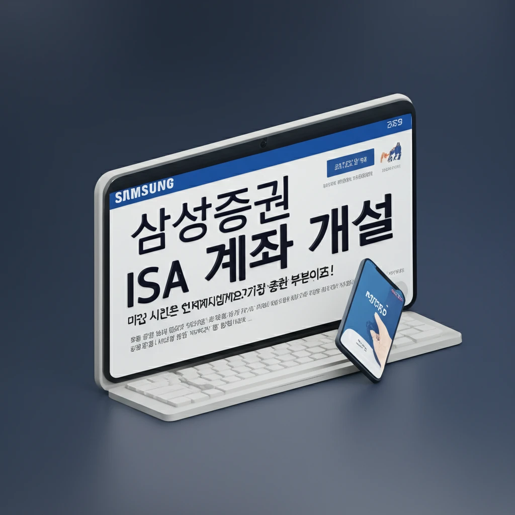 삼성증권 ISA 비대면 개설 4단계 ..