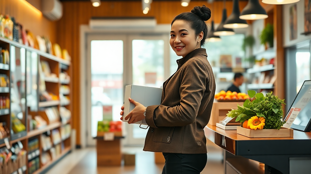 택배-발송하는-여성