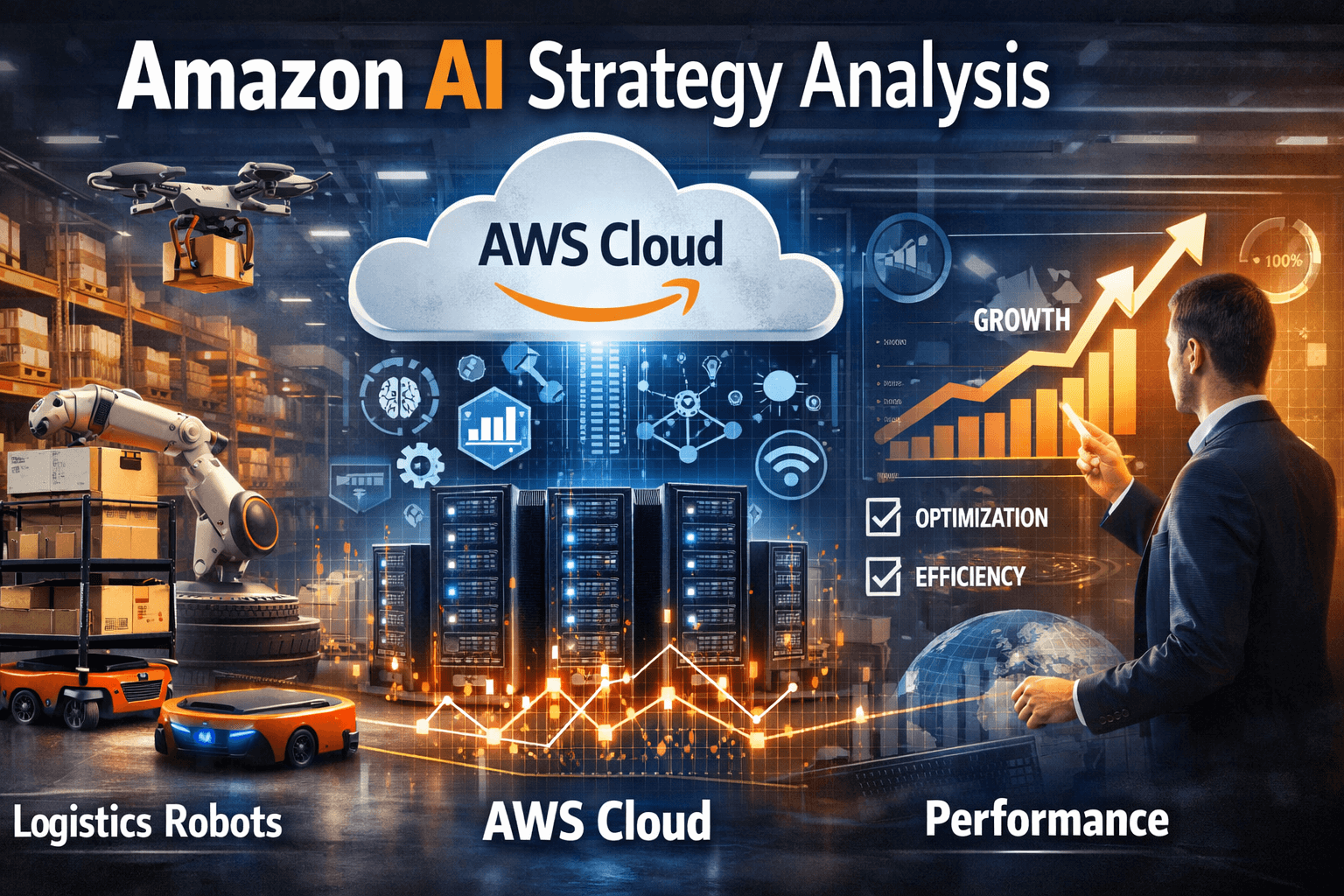 아마존 AI 전략 분석 (물류 로봇, AWS 클라우드, 실적)