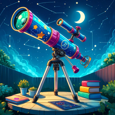 천체-망원경-가상-이미지