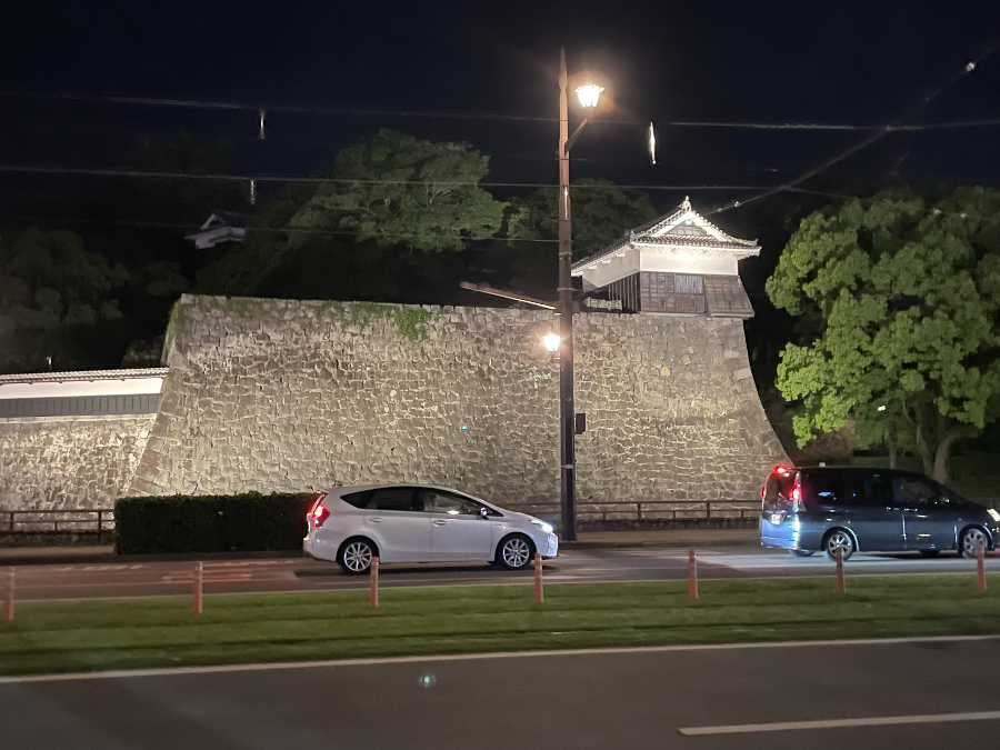 쿠마모토 야타이무라 가는길-구마모토성