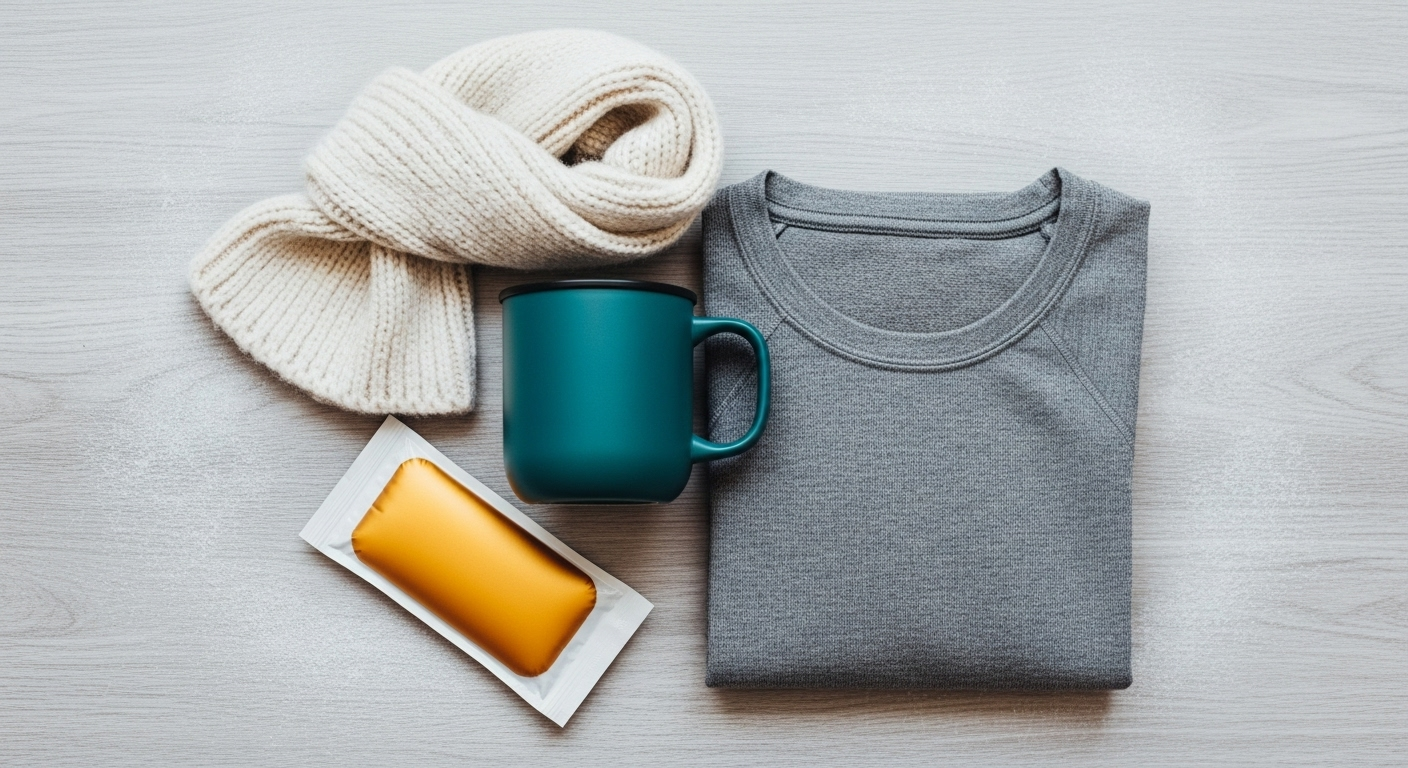 겨울 방한 용품 사진