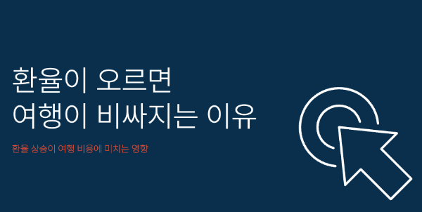 환율이 오르면 여행이 비싸지는 이유