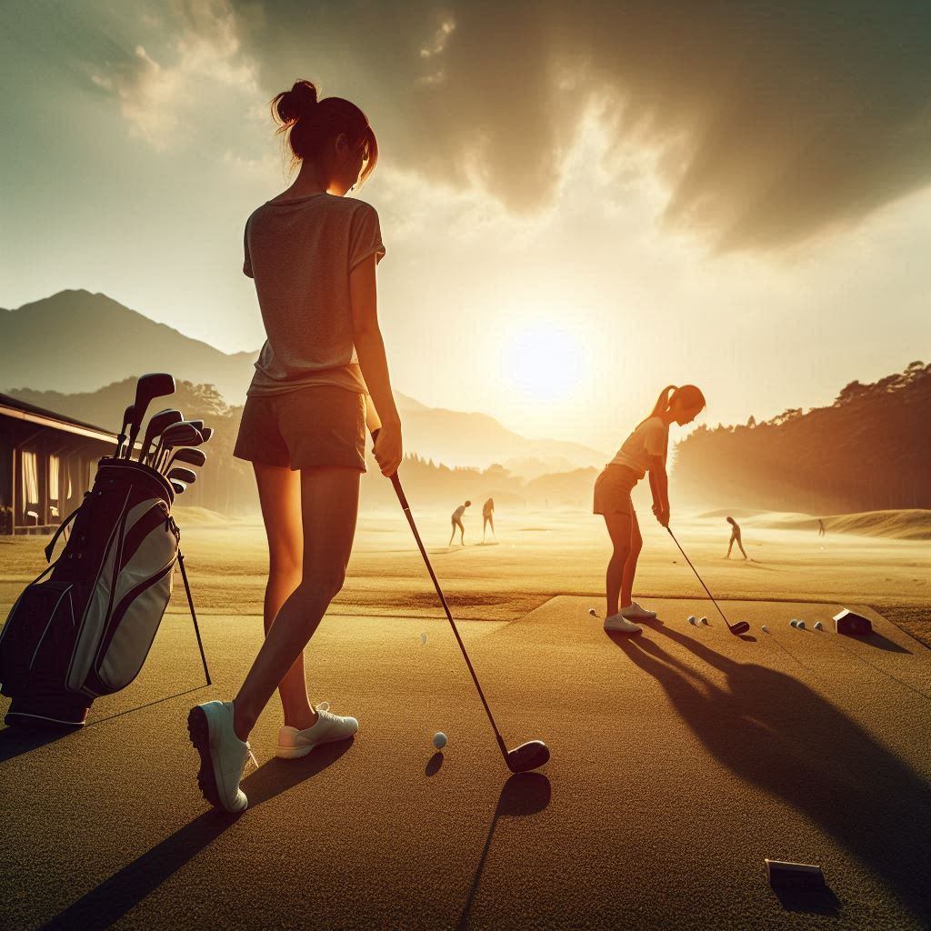 실외골프연습장 배경