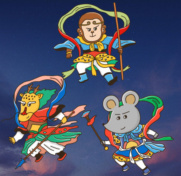 2023년 눌삼재 용 원숭이 쥐