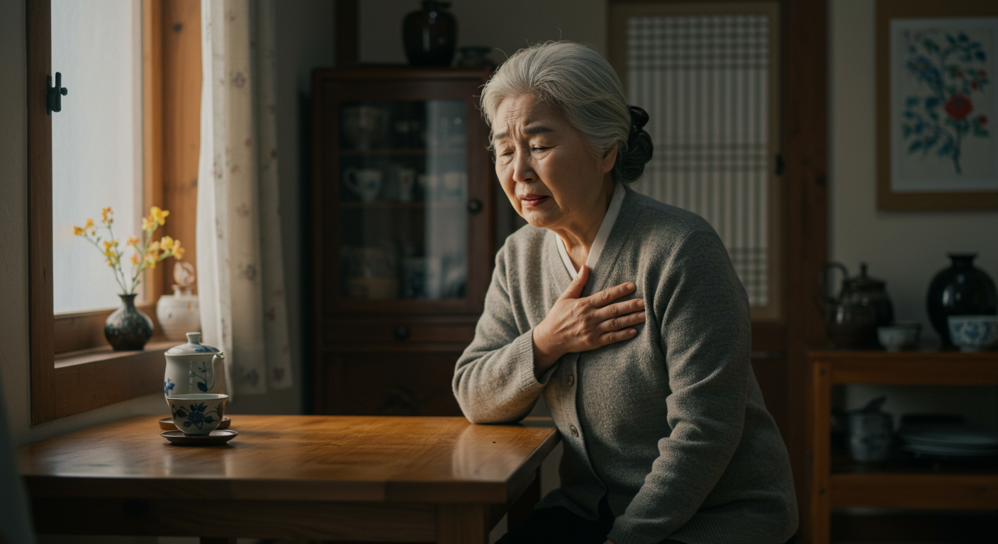 80대 여성 협심증 초기 증상 3