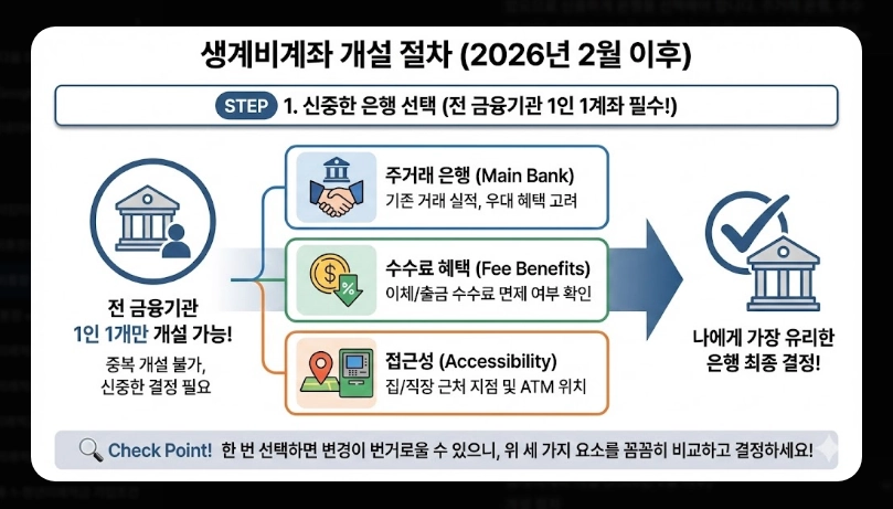 생계비통장 은행별 우대혜택 비교 [2026년 최신] 수수료 면제 및 금리 우대 조건 정리