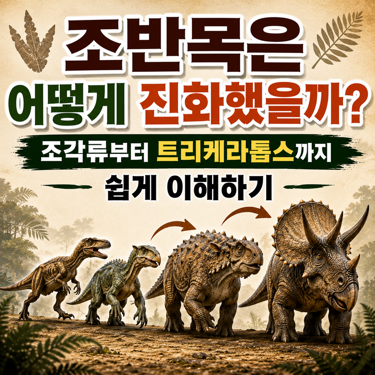 조반목은 어떻게 진화했을까