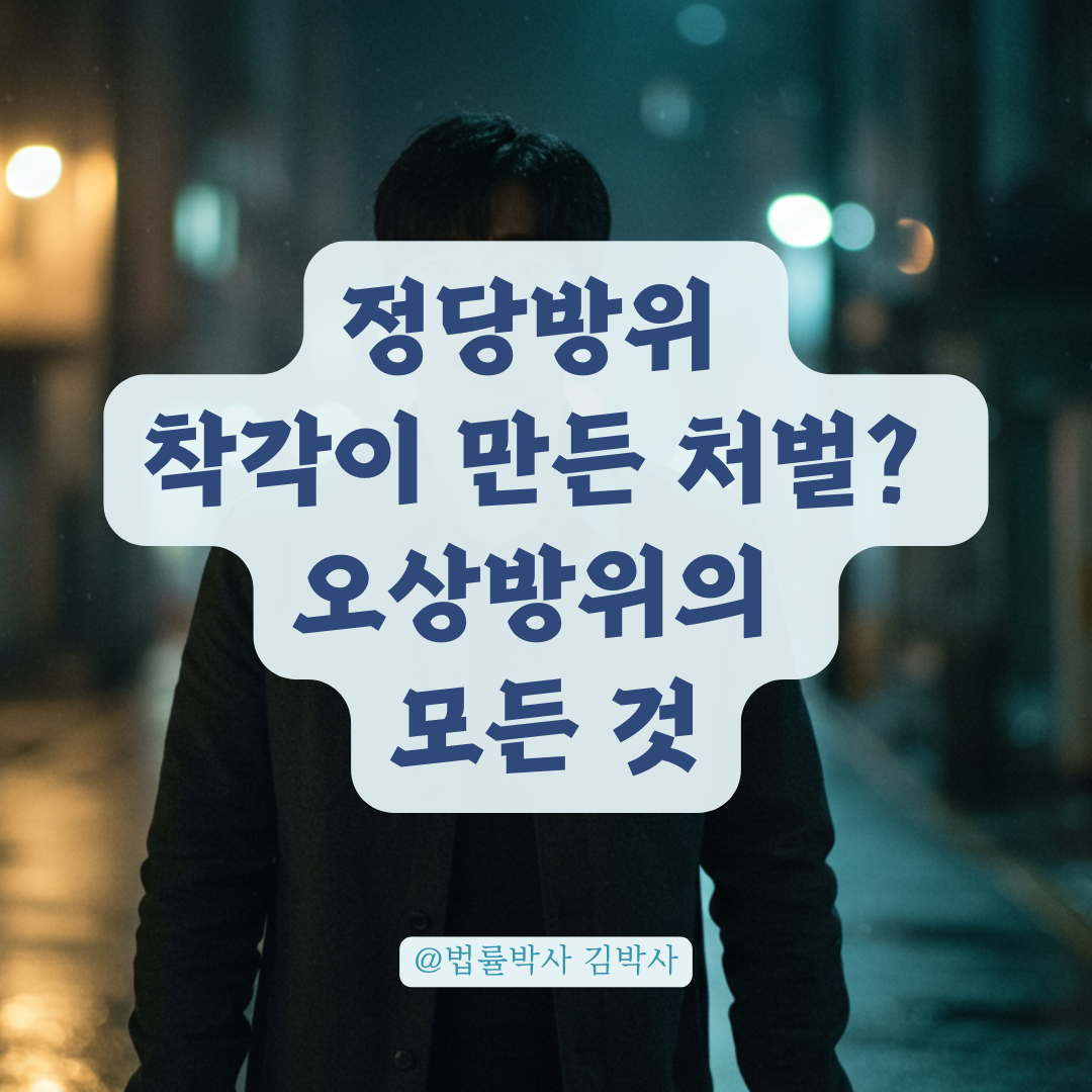 오상방위란 무엇인가? 정당방위와의 차이와 착각이 불러온 책임 정리.