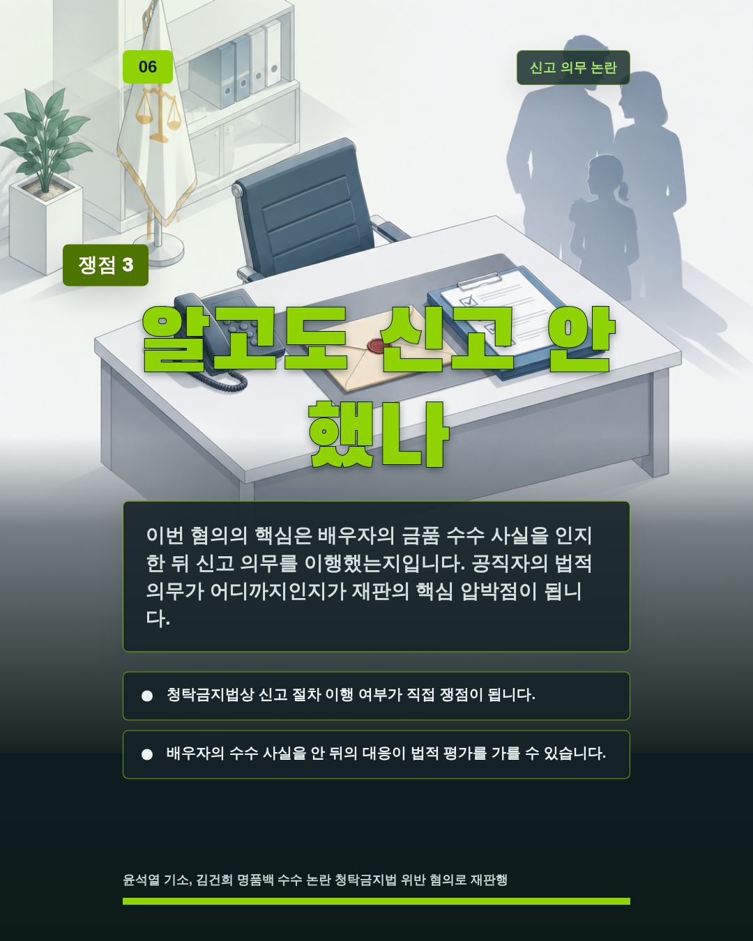 알고도 신고 안 했나