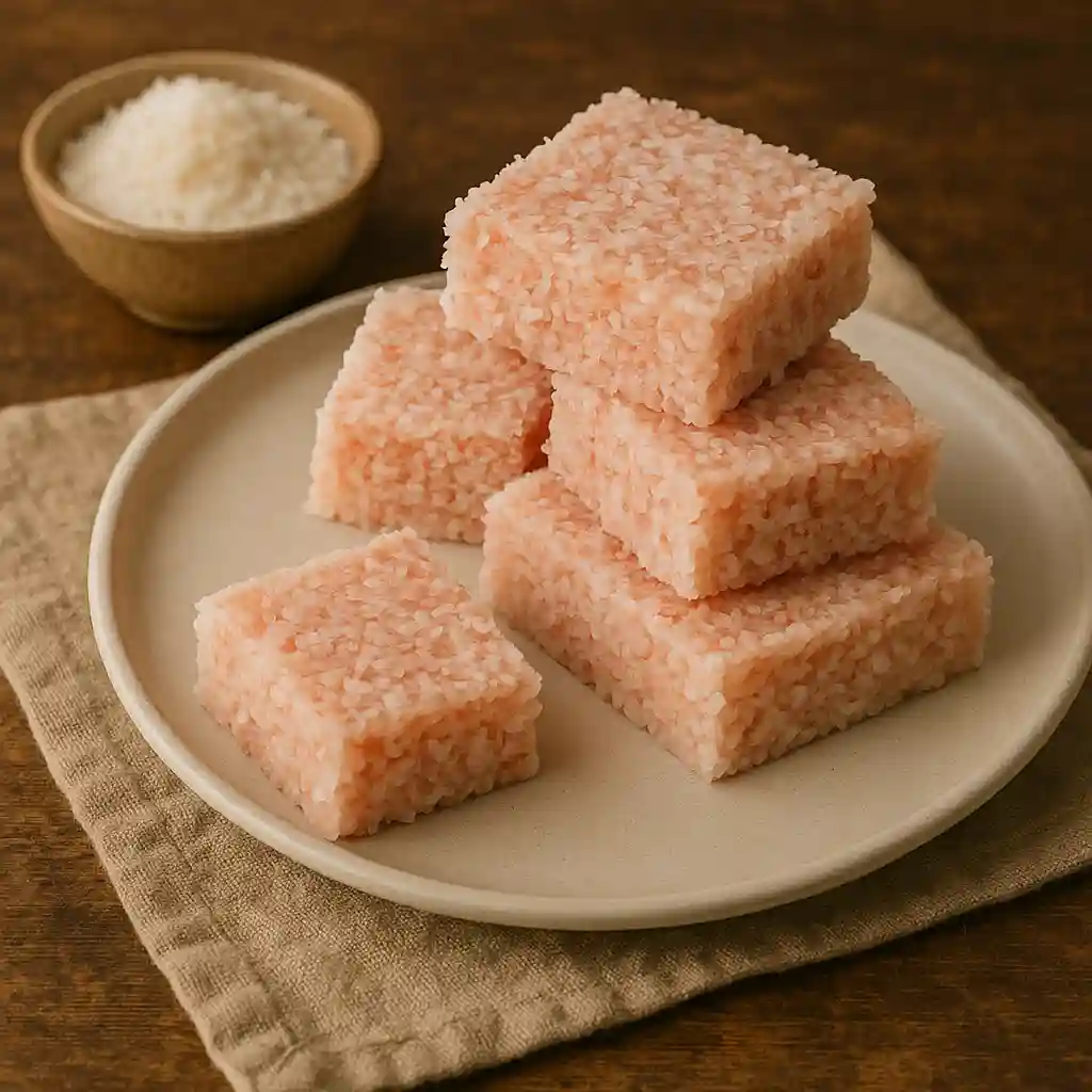 우간다의 코코넛으로 만든 카샤타 캔디 사진