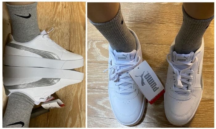 퓨마스카이클린-메탈릭실버-착샷