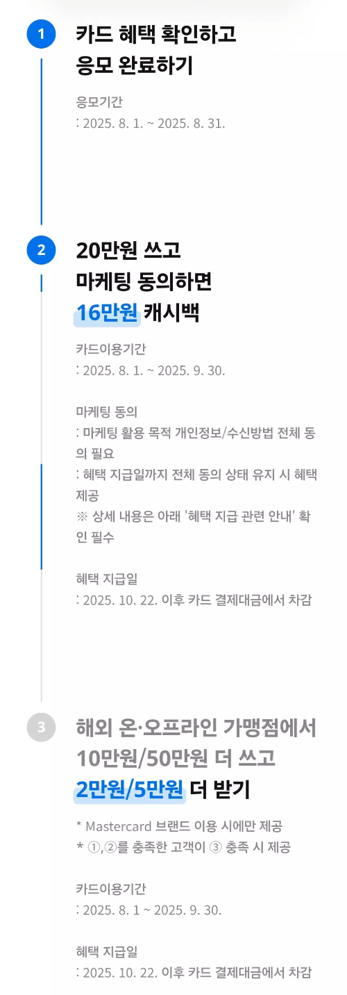 2025년+8월+신용카드+삼성+신규혜택+참여방법