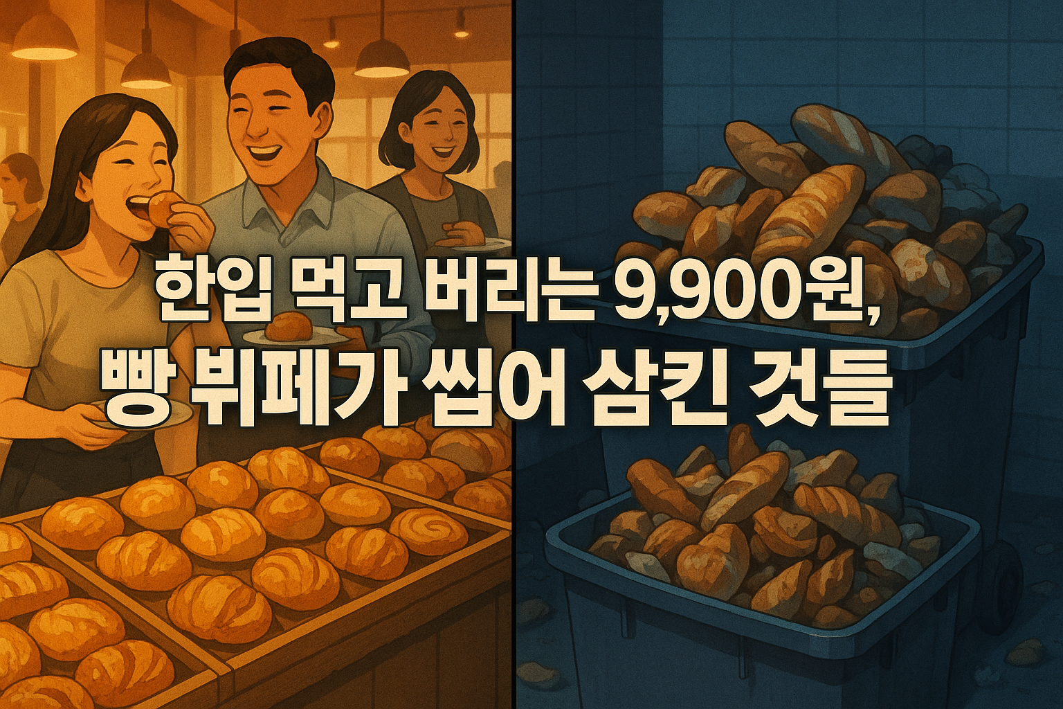 뚜레쥬르 그린플레이트 빵 뷔페