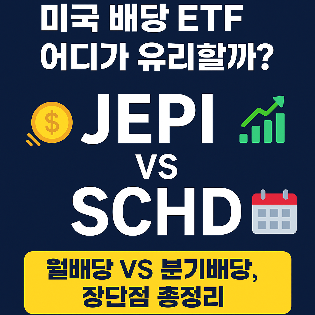 미국 배당 ETF 어디가 유리할까? JEPI와 SCHD 투자 전략 총정리