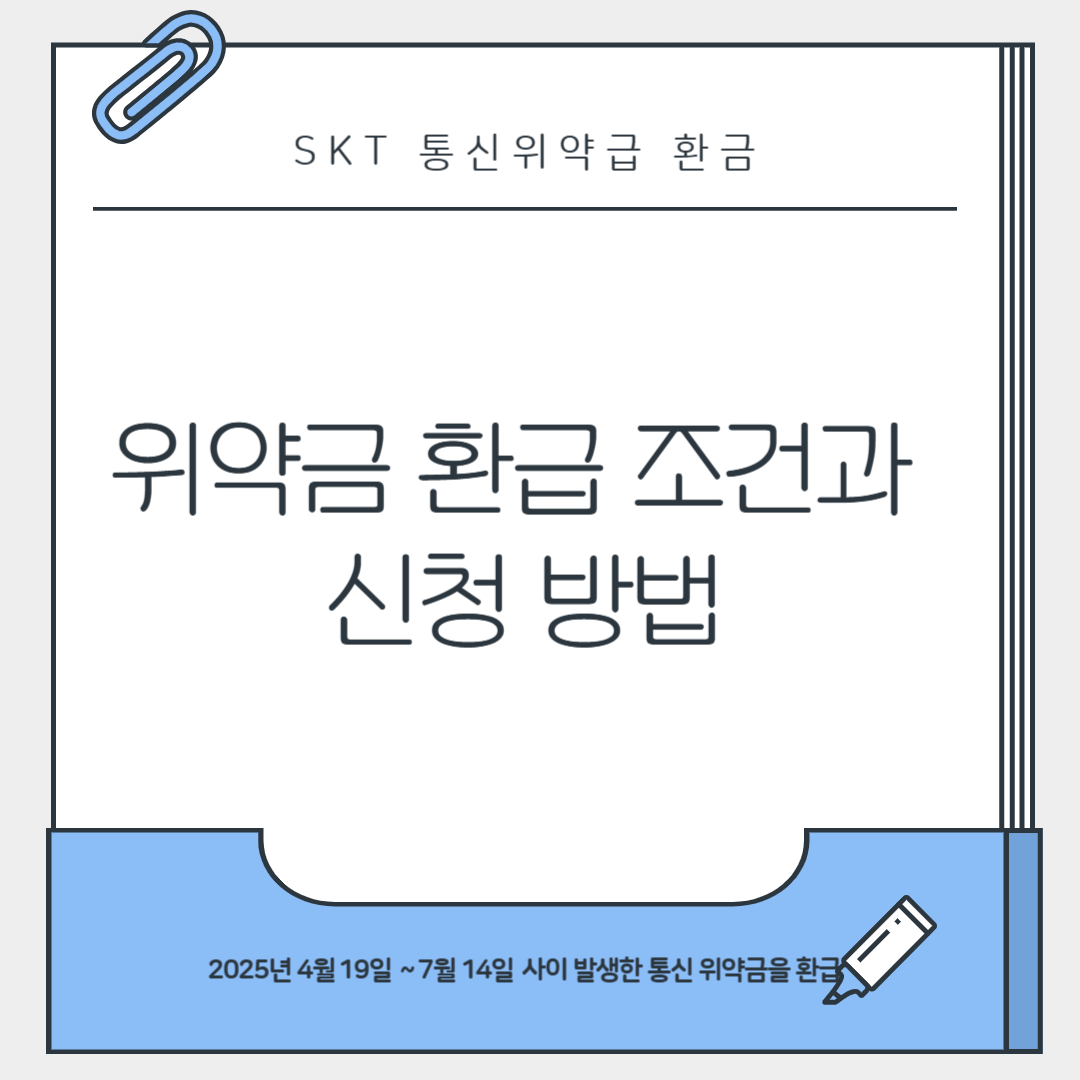 위약금 환급 조건과 신청 방법