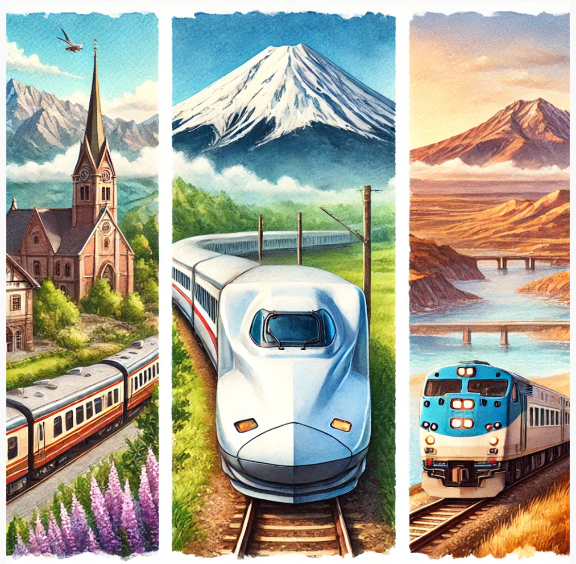 기차 여행의 매력