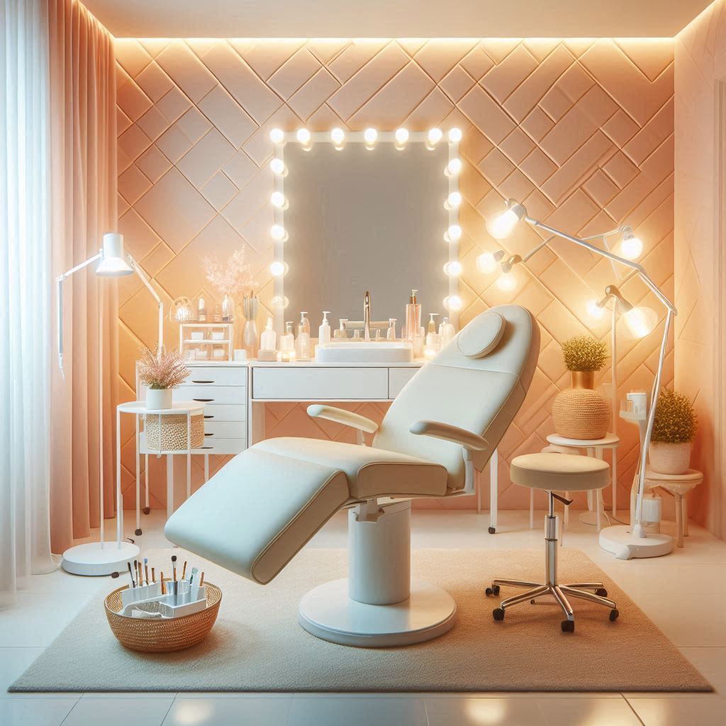 피부,체형관리 샵 배경