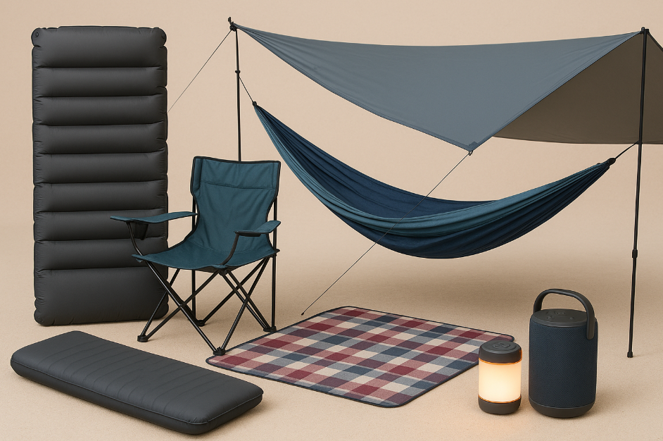 숙박과 생활의 편의를 위한 장비 사진