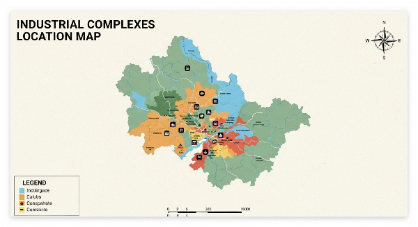 산업단지 입지 지도