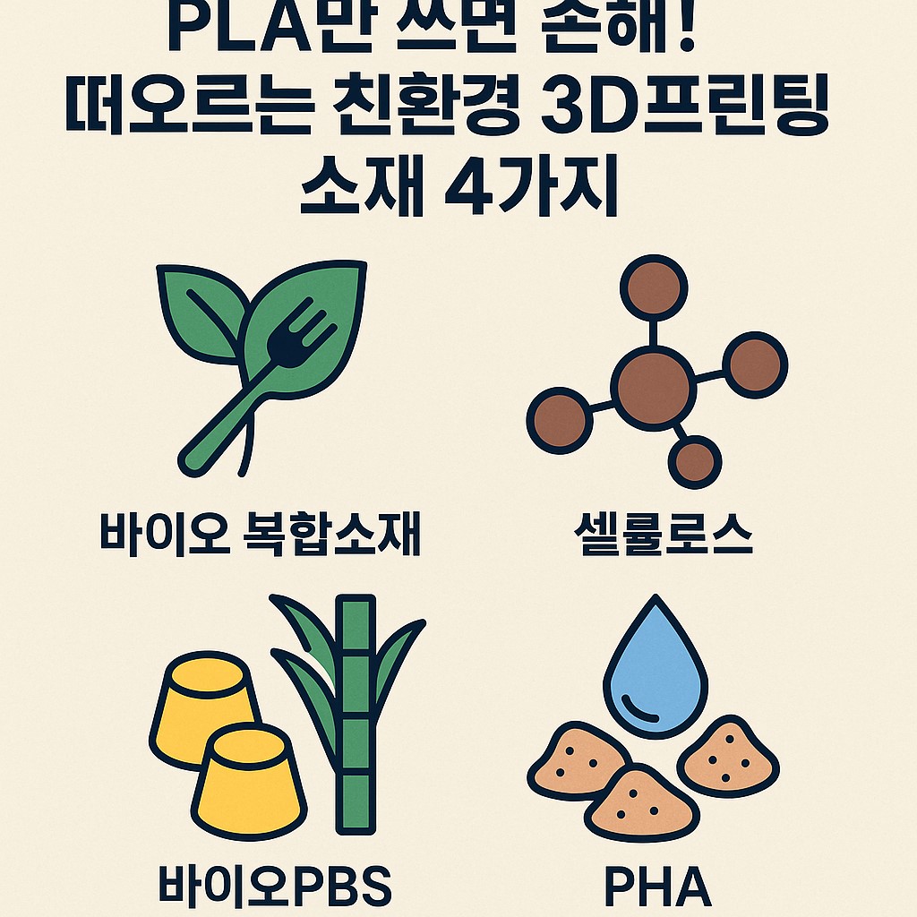 PLA만 쓰면 손해! 떠오르는 친환경 3D프린팅 소재 4가지 대표 이미지