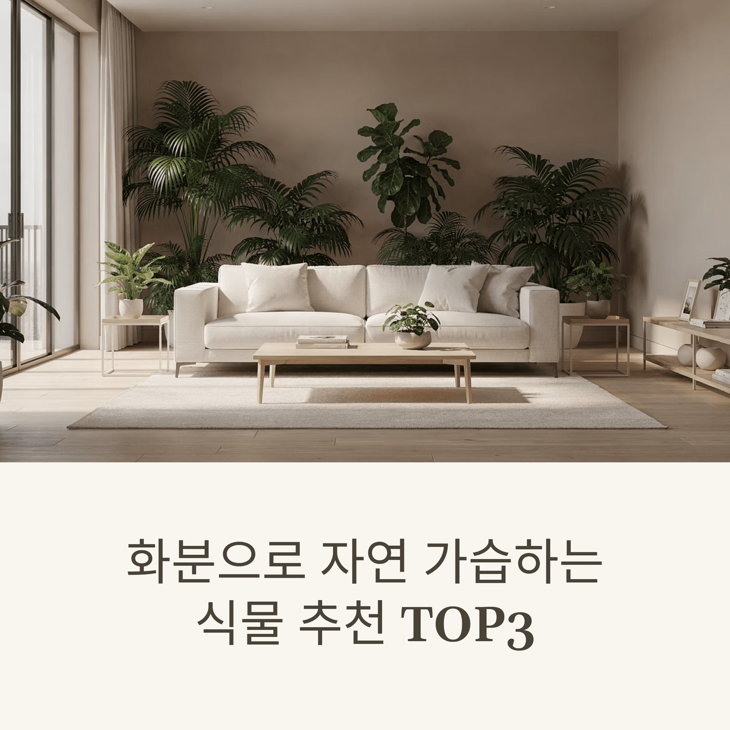 화분으로 자연 가습하는 식물 추천 TOP3
