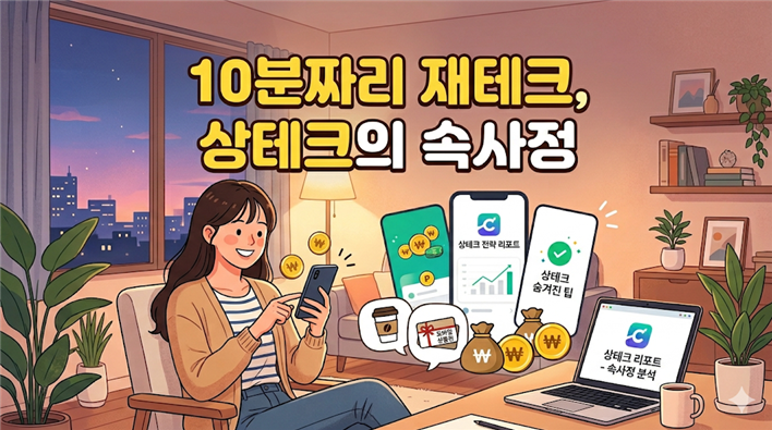 10분짜리 재테크, 상테크의 속사정
