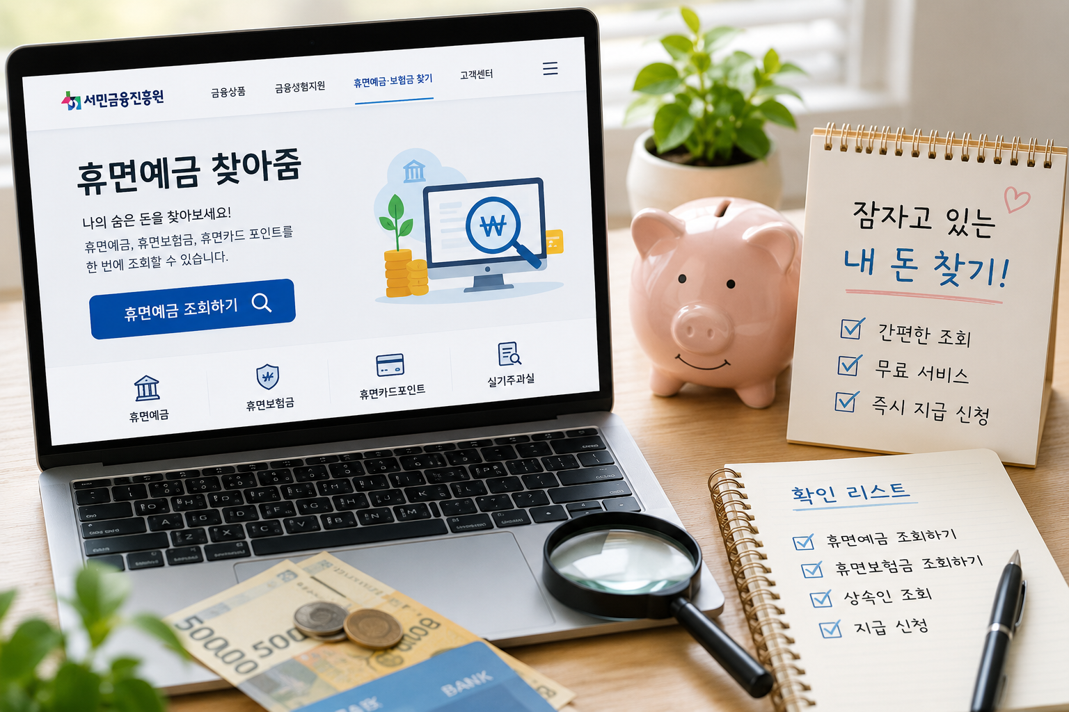 휴면예금 찾는 법
