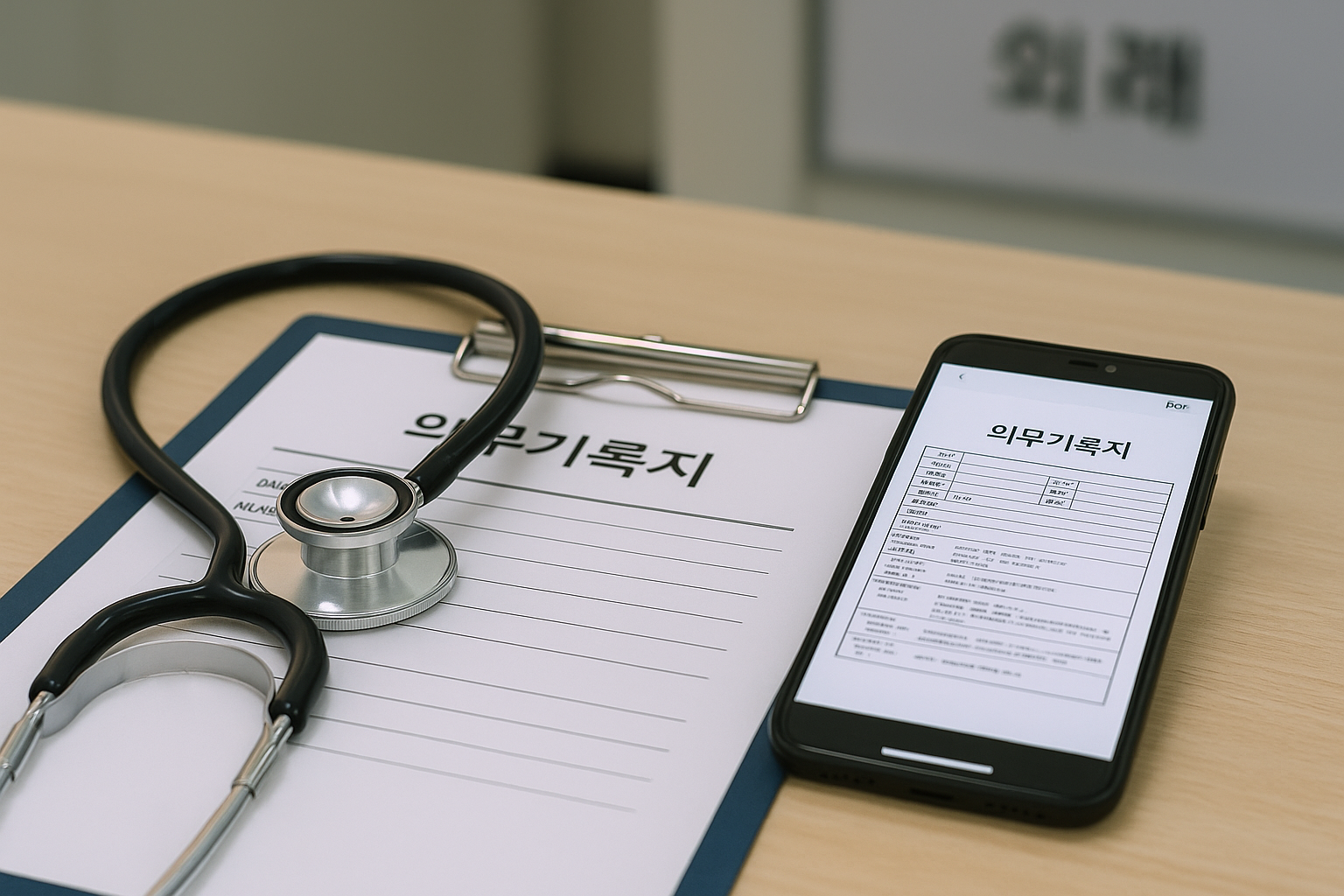 병원 의무기록 사본과 보안문서(PDF) 발급을 설명하는 썸네일