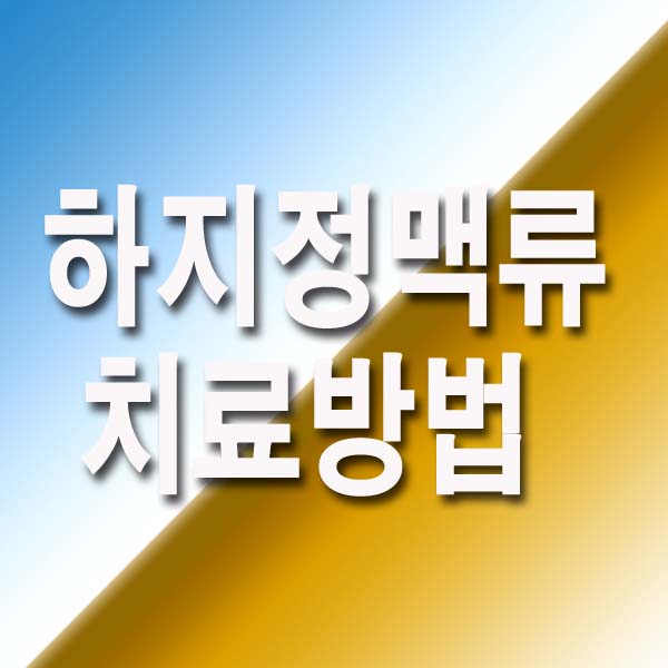 하지 정맥류 치료방법