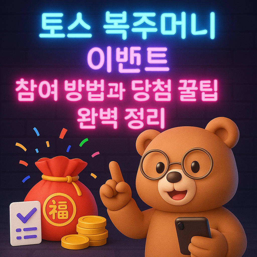 토스 복주머니 이벤트 참여 방법과 당첨 꿀팁 정리