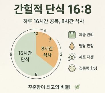 간헐적 단식 방법 16:8