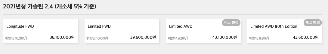 지프레니게이드_트림별_가격표