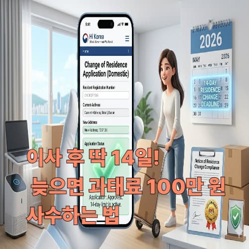 이사한 외국인을 위한 2026 최신 체류지 변경 신고 절차와 주의사항