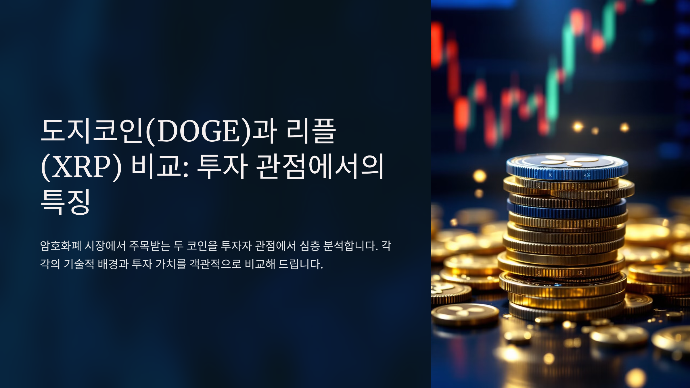 도지코인 / 리플 비교