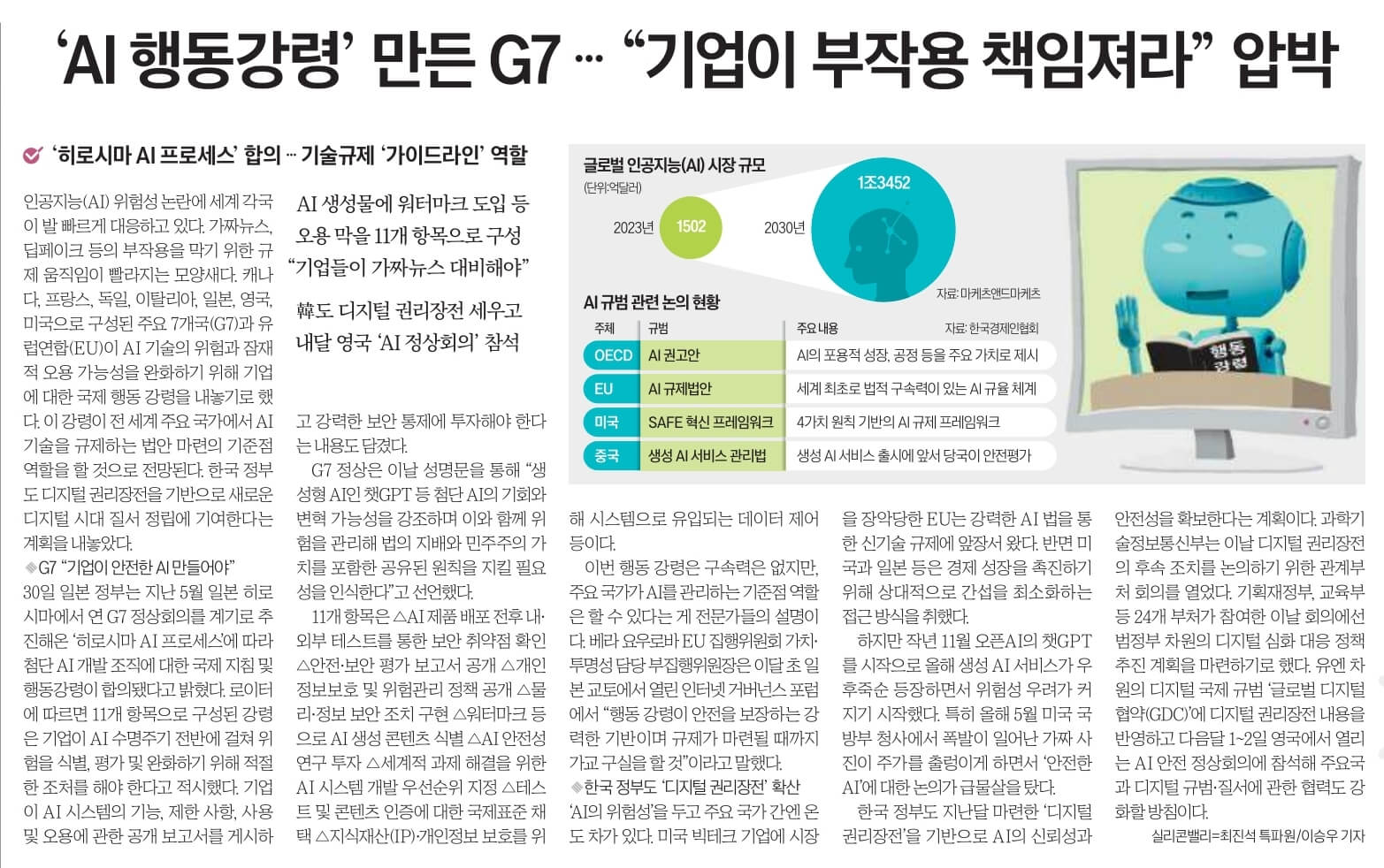 10월 31일 화 경제뉴스 신문스크랩