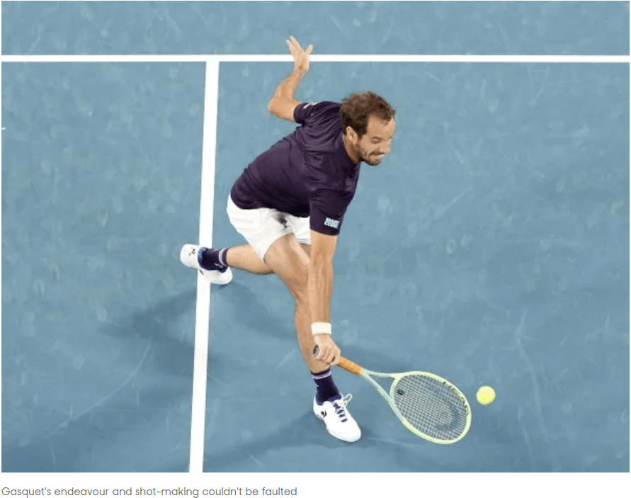 2024 호주 오픈 테니스대회 1라운드 경기결과 2라운드 대진표