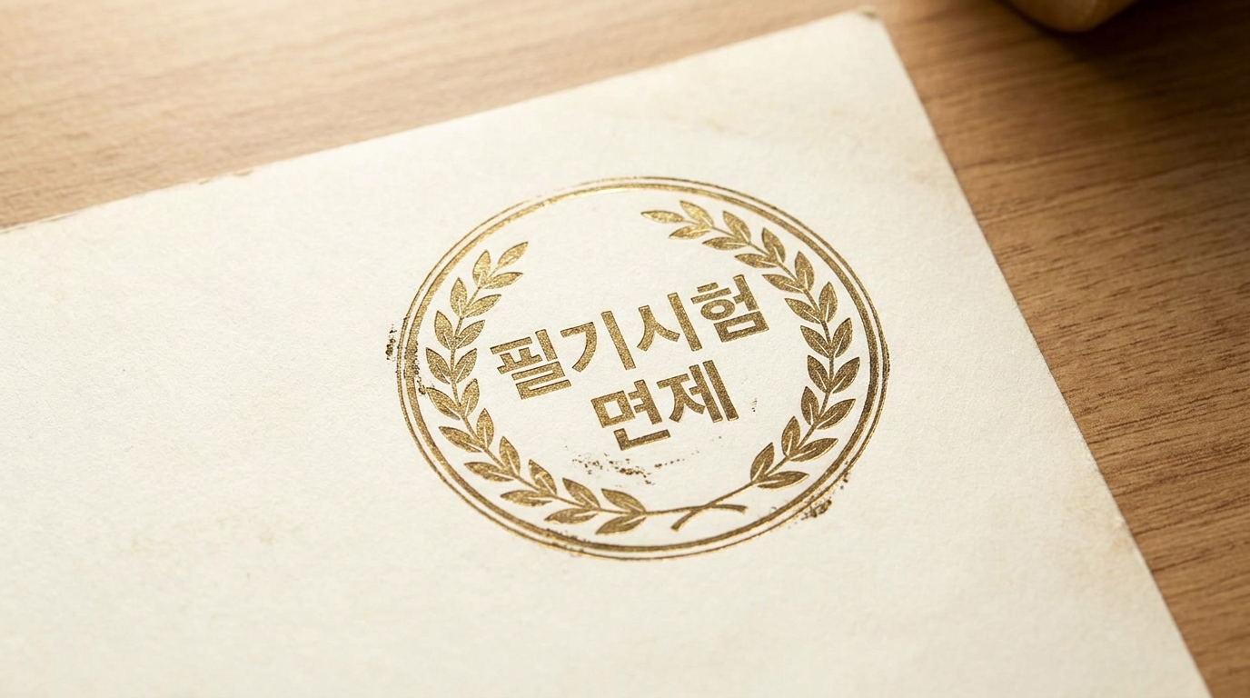 스포츠지도사 필기 시험 면제 혜택 안내 이미지