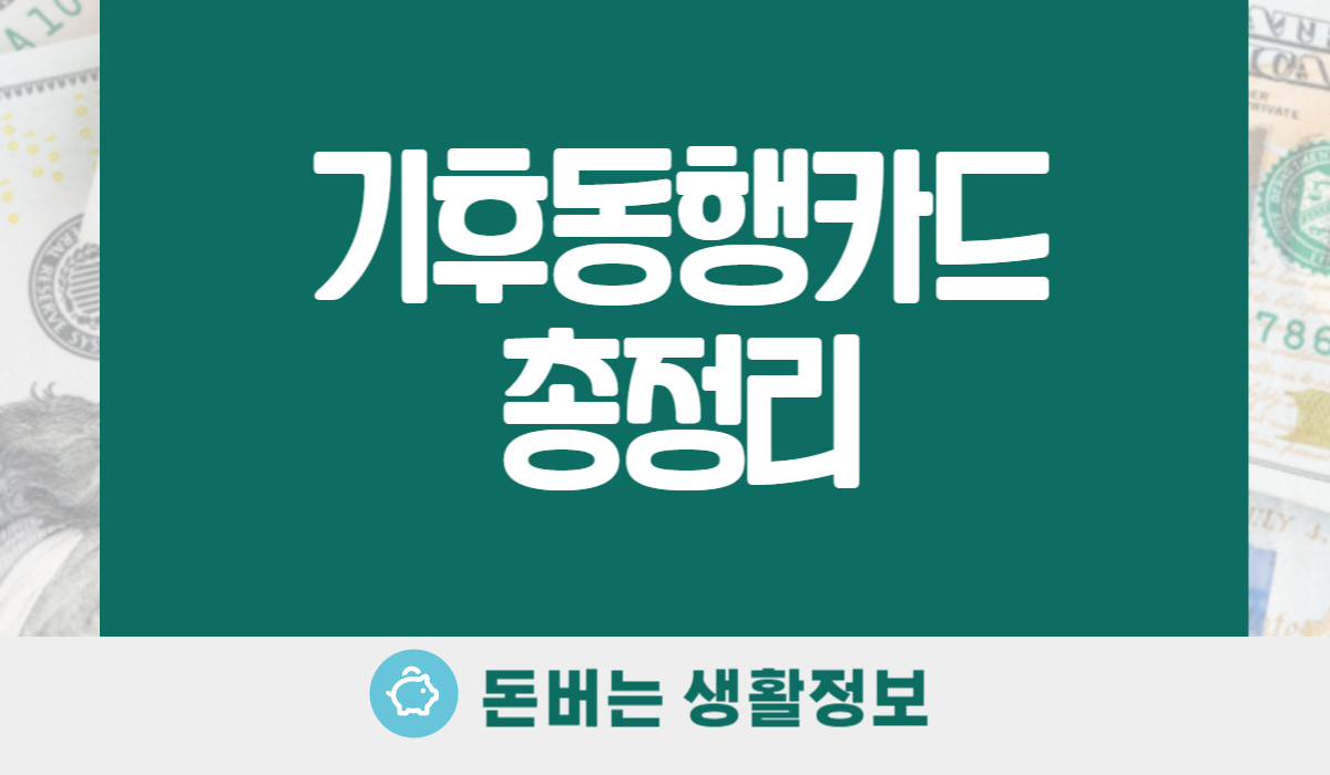 기후동행카드 신청
