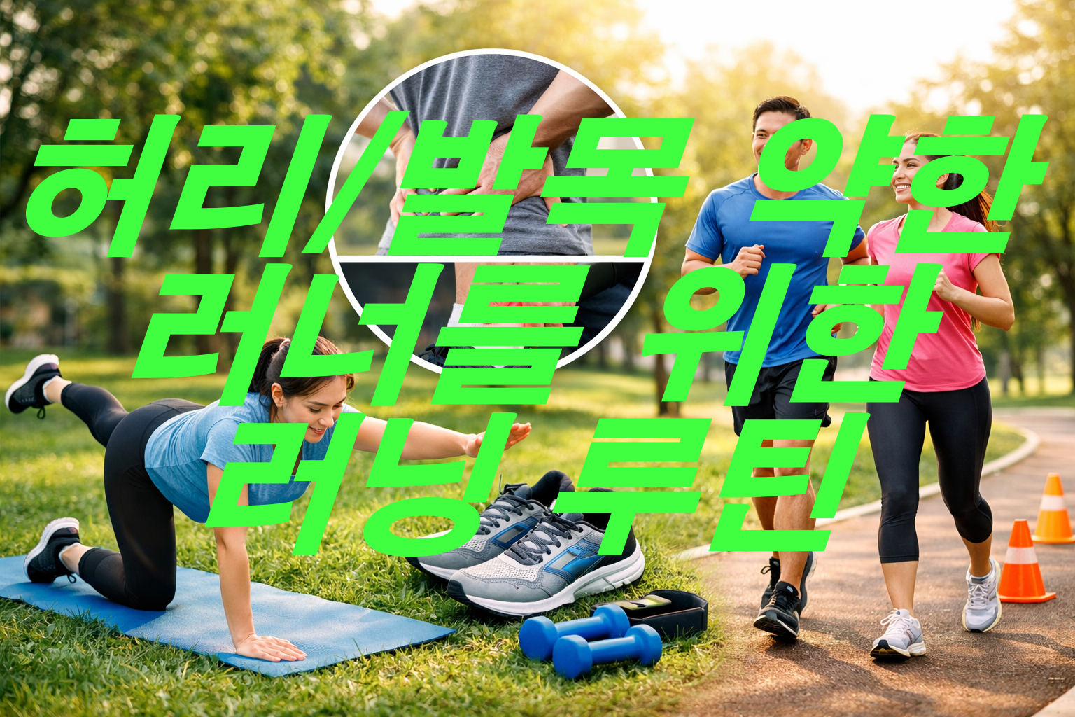 허리 약한 사람, 발목 약한 사람도 안전하게 뛰는 러닝 루틴